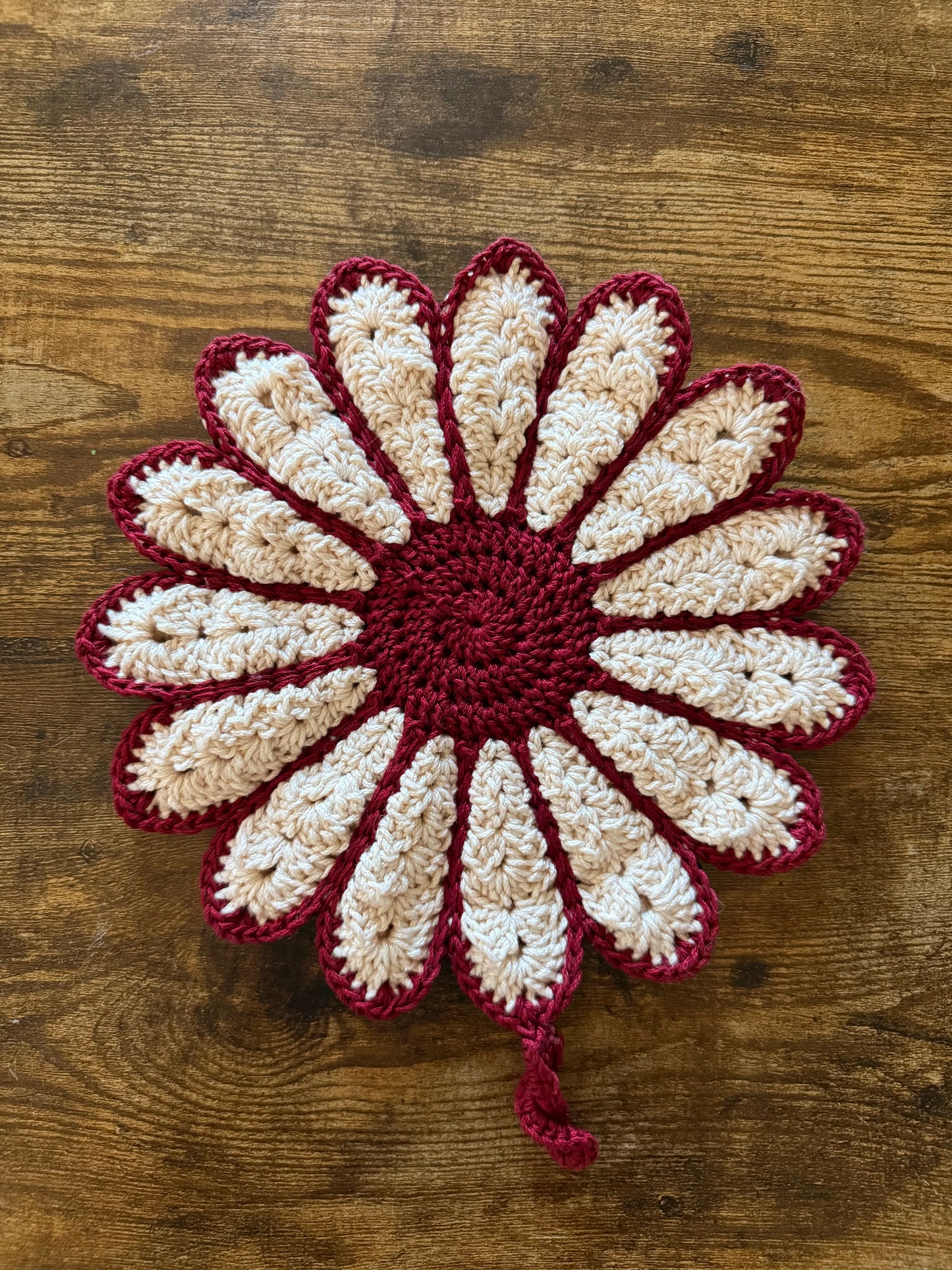 Vintage Flower Potholder Set